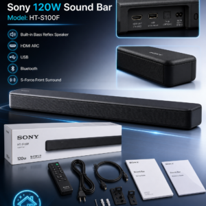 ساندبار «Sony» سونی ۱۲۰وات مدل:HT-S100F