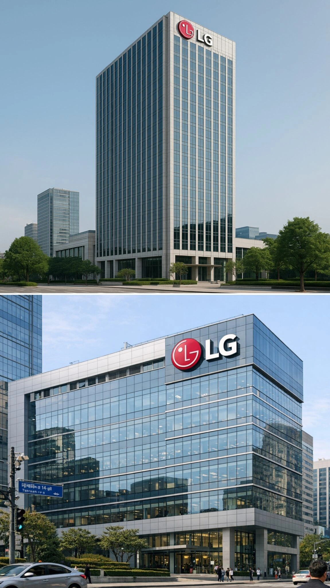 ساختتمان برند LG در کره جنوبی