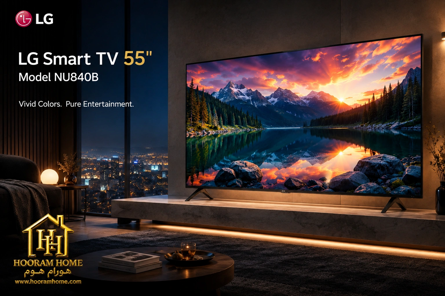 تلویزیون ۵۵ اینچ برند LG (ال‌جی) مدل:NU840B
