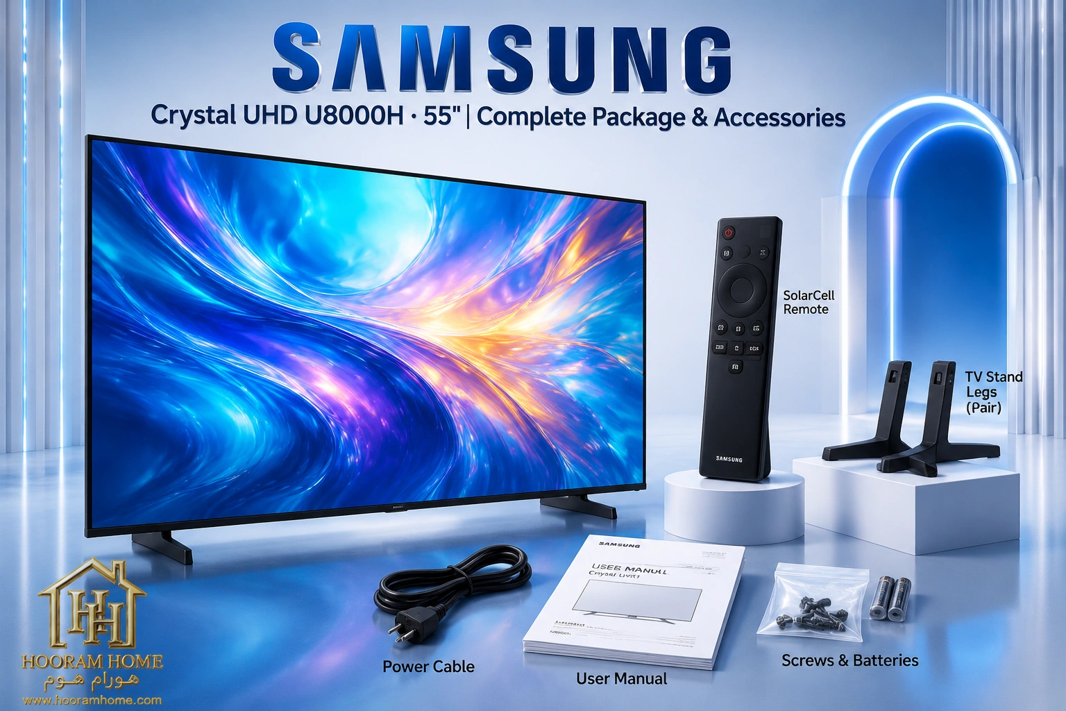 تلویزیون ۵۵ اینچ برند SAMSUNG مدل:U8000H