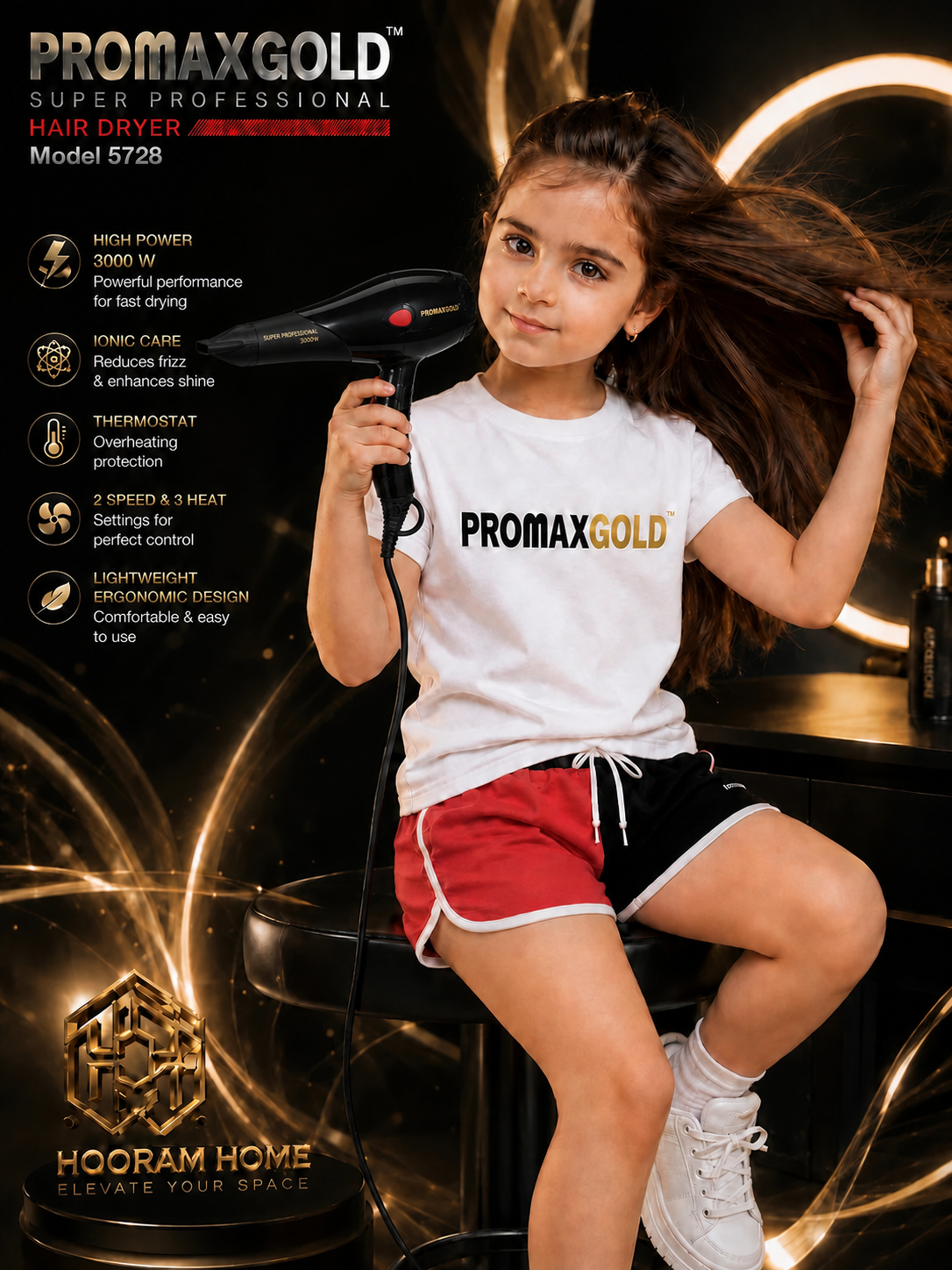 سشوار PromaxGold پرومکس گلد «مدل:۵۷۲۸»