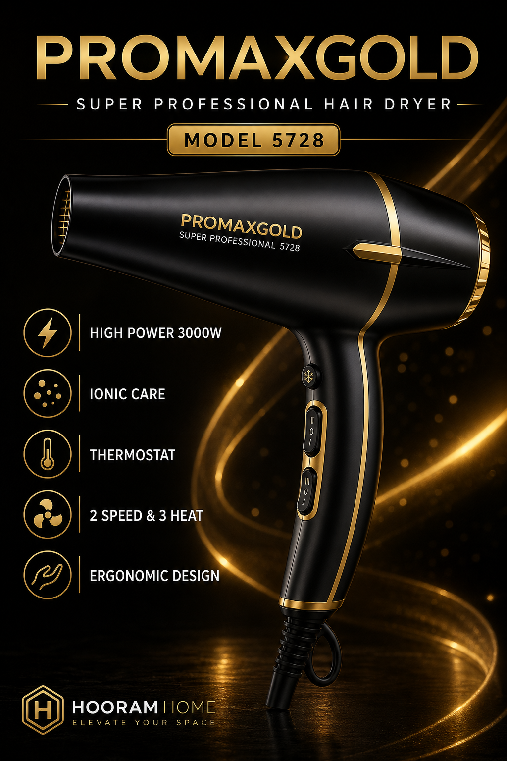 c2cc47cb-f8a2-4599-9ff9-19f0db1bc85c سشوار PromaxGold پرومکس گلد «مدل:۵۷۲۸»