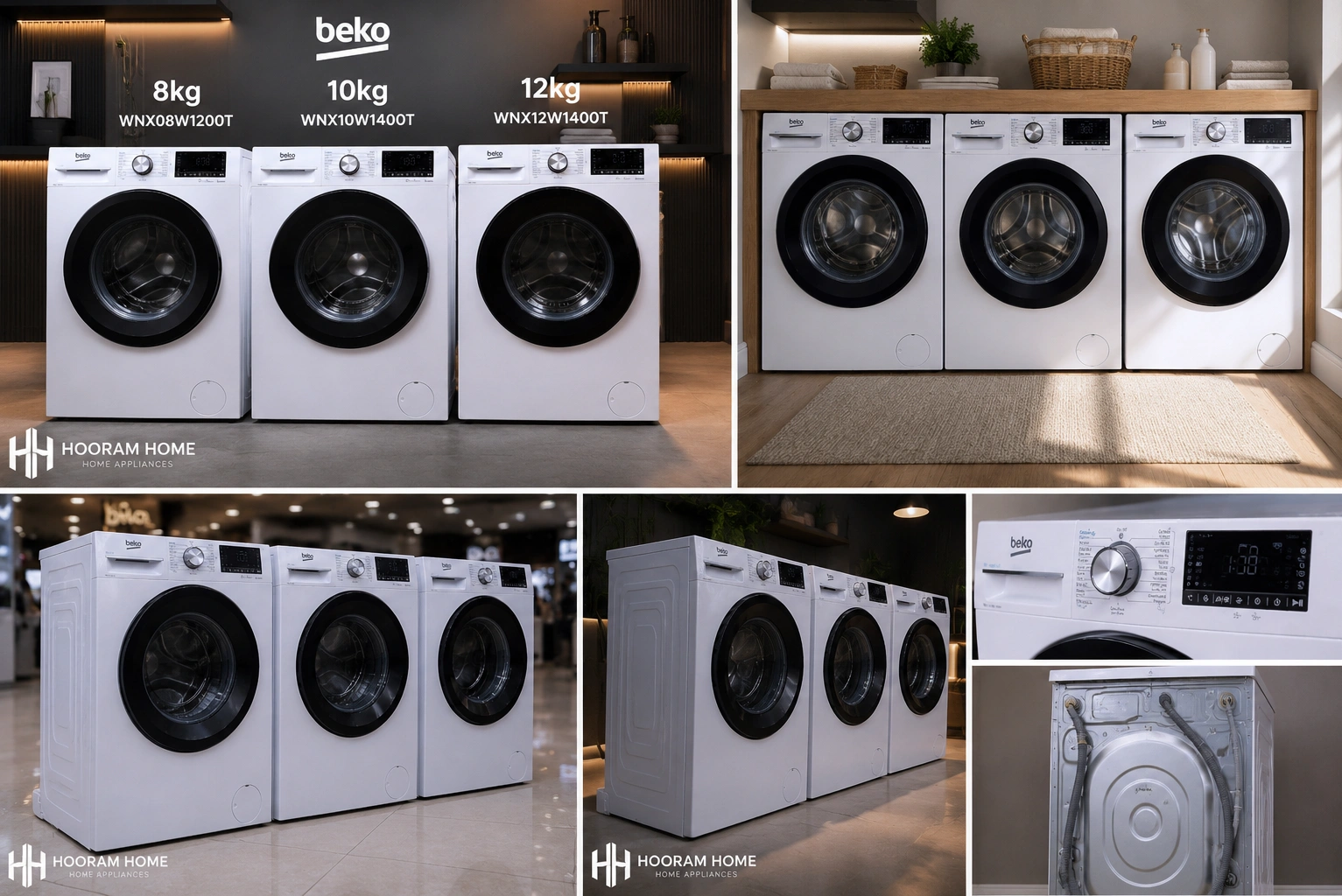 لباسشویی ۱۰کیلویی Beko مدل:WNX10W1400T