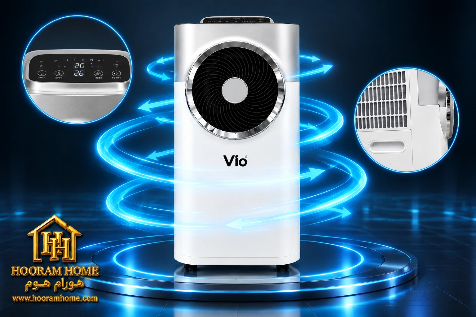 کولر گازی پرتابل ۱۲۰۰۰ برند Vio مدل V-1201