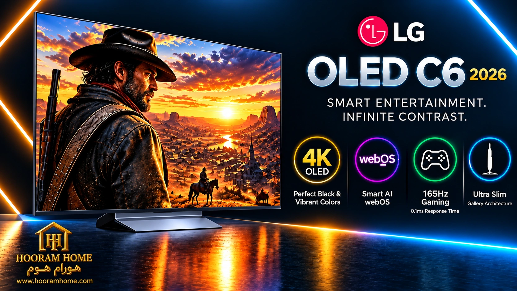 تلویزیون برند LG مدل OLED C6 سری ۲۰۲۶