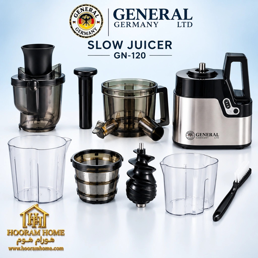 hooram-home-slow-juicer-general-01 عصاره گیر جنرال آلمان مدل GN-120