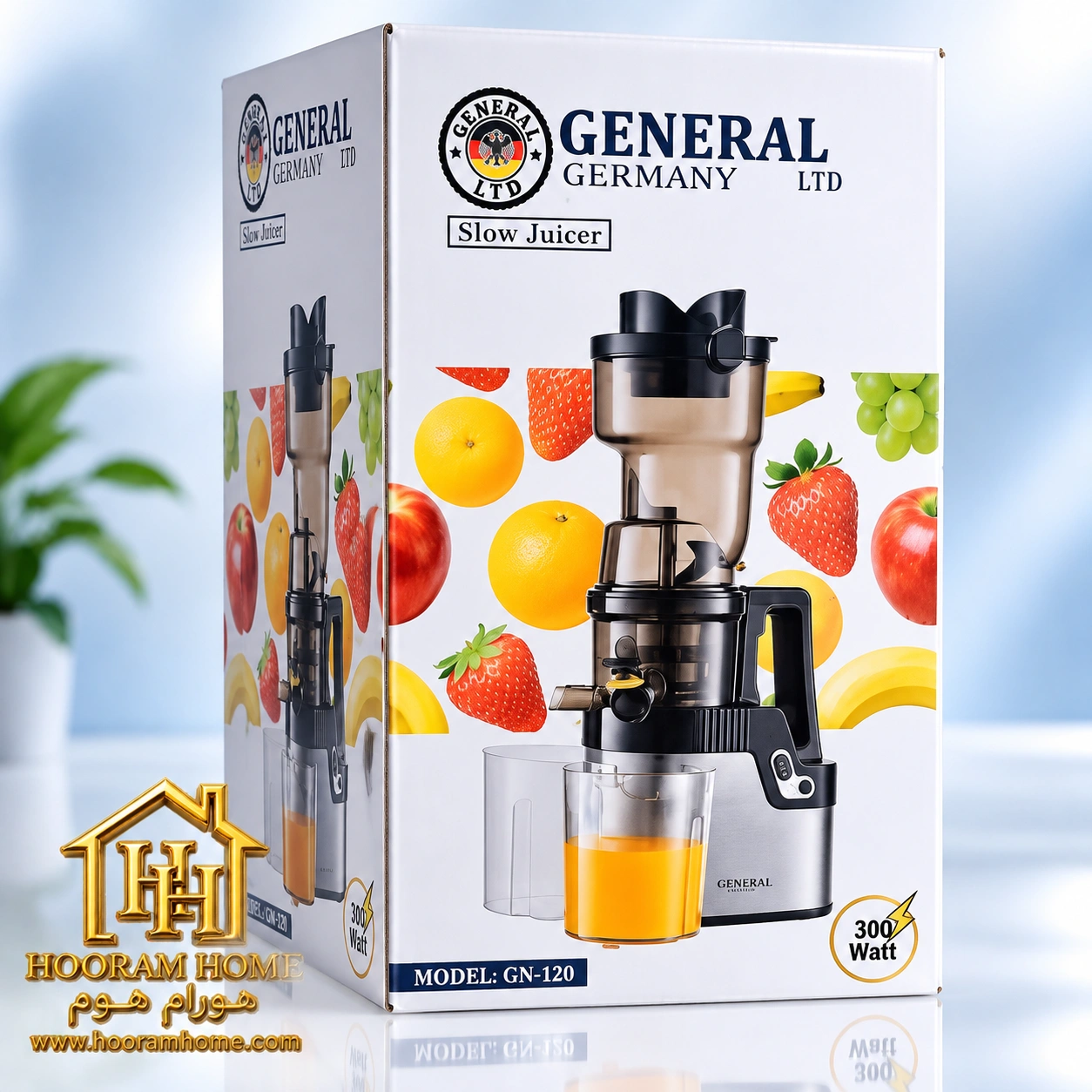 hooram-home-slow-juicer-general-03 عصاره گیر جنرال آلمان مدل GN-120