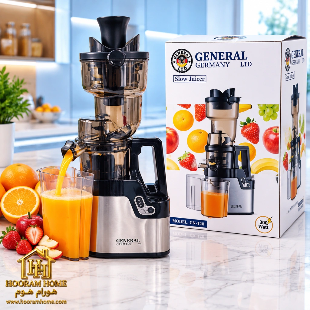 hooram-home-slow-juicer-general-04 عصاره گیر جنرال آلمان مدل GN-120