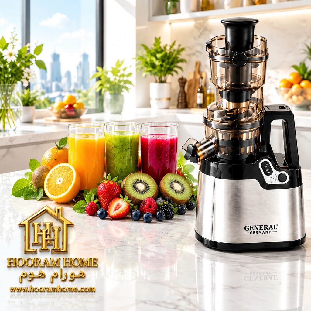 hooram-home-slow-juicer-general-06 عصاره گیر جنرال آلمان مدل GN-120