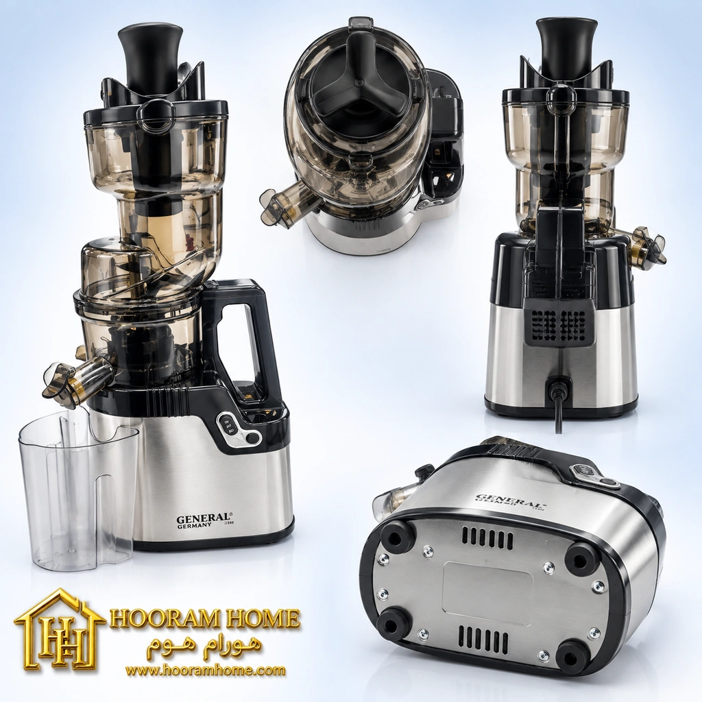 hooram-home-slow-juicer-general-07 عصاره گیر جنرال آلمان مدل GN-120