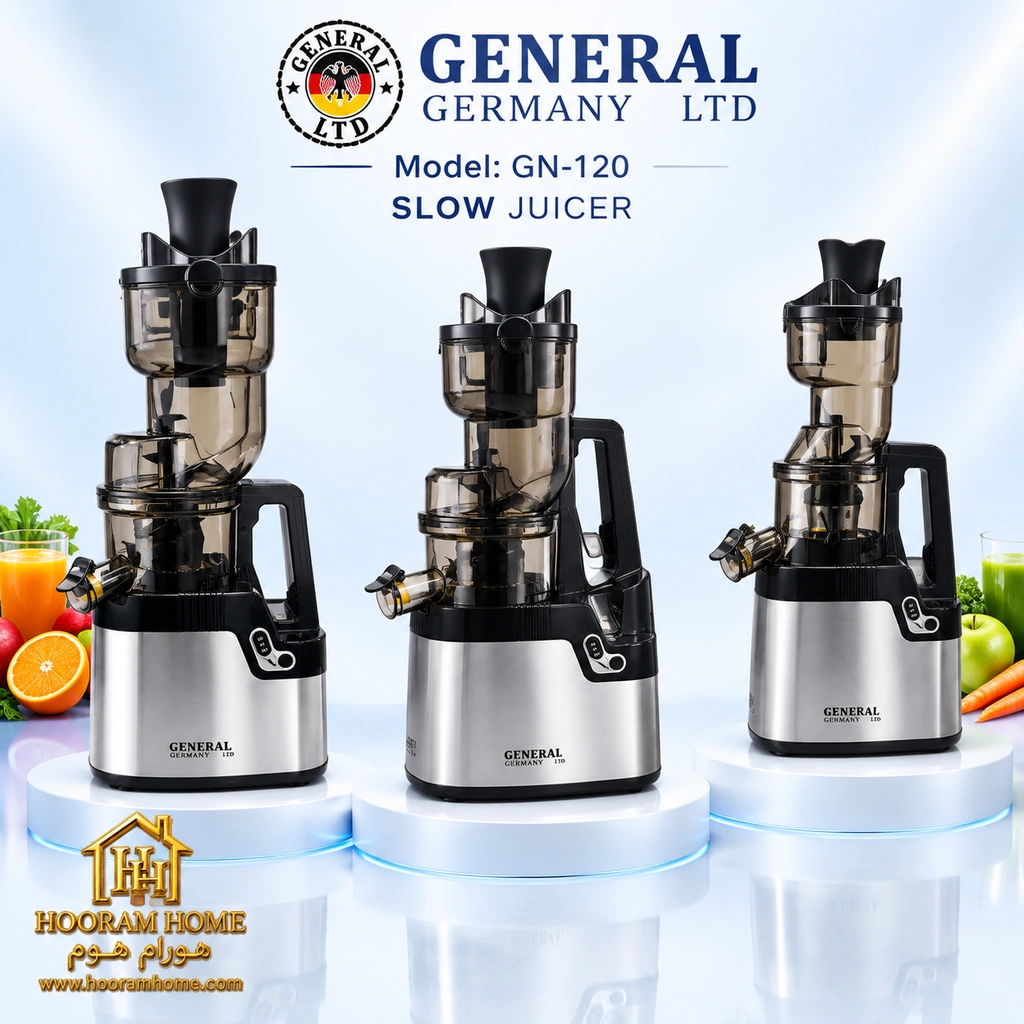 hooram-home-slow-juicer-general-11 عصاره گیر جنرال آلمان مدل GN-120